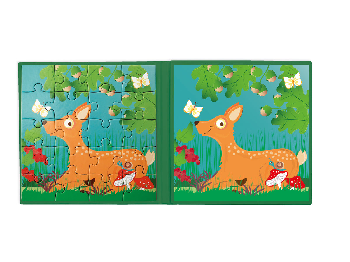 Scratch - Magnetisch Puzzelboek To Go - Bosdieren