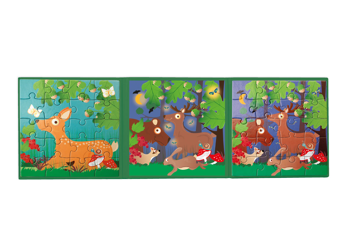 Scratch - Magnetisch Puzzelboek To Go - Bosdieren