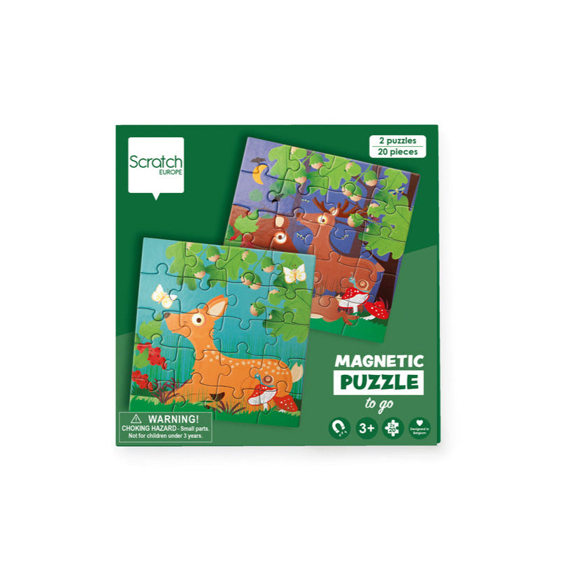 Scratch - Magnetisch Puzzelboek To Go - Bosdieren