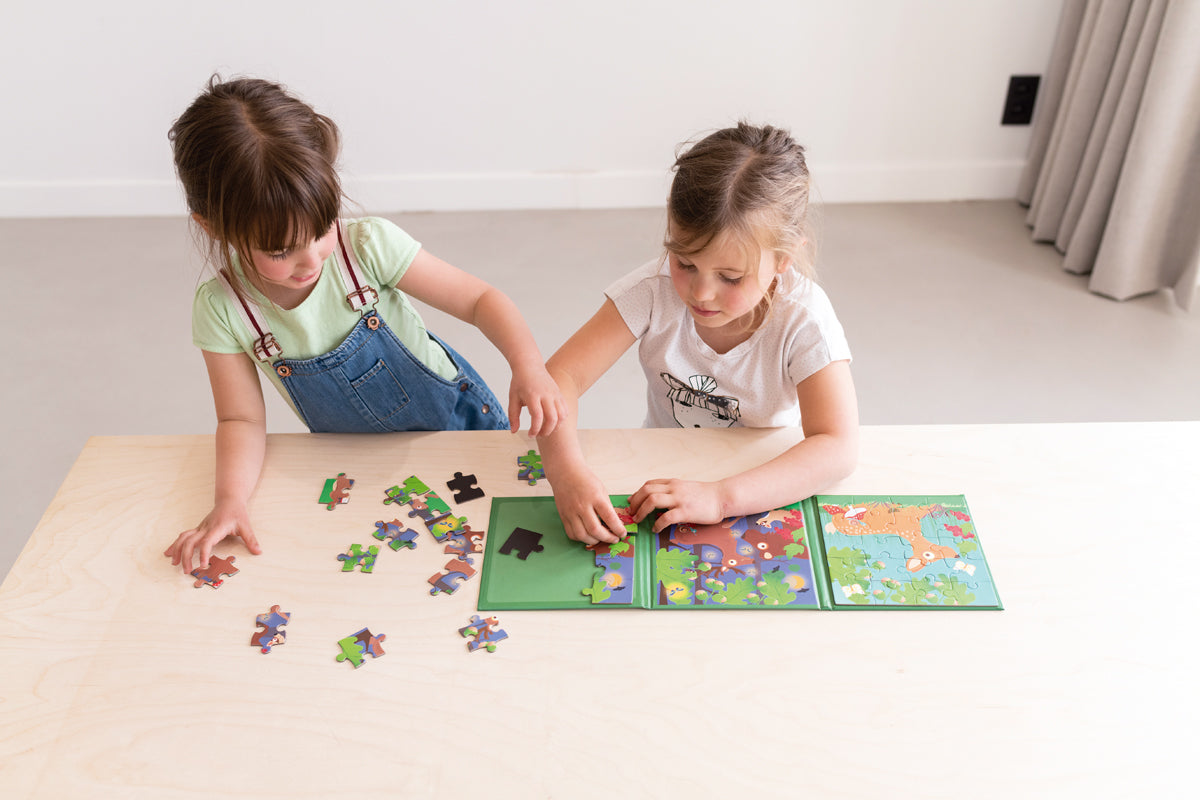 Scratch - Magnetisch Puzzelboek To Go - Bosdieren