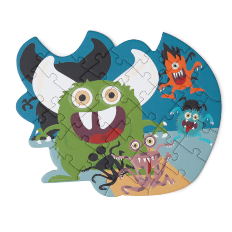 Scratch - Contour Puzzel - Monster 33 stukjes