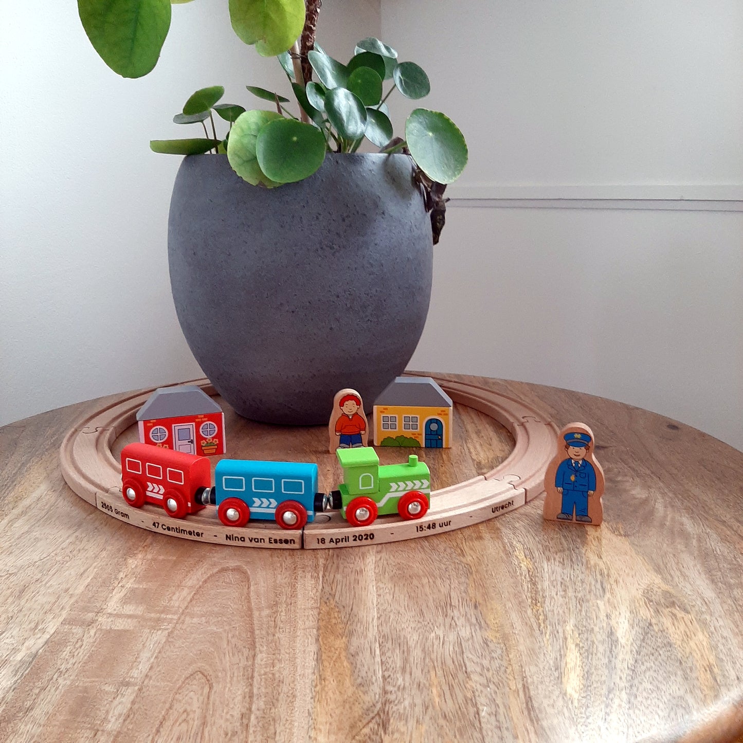 Bigjigs - Gepersonaliseerde Treinbaan - My first train set
