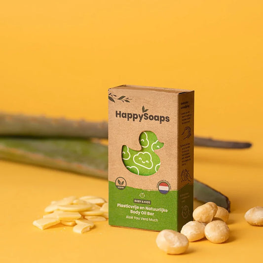 HappySoaps - Baby & Kids Body Oil Bar - Aloë You Vera Much