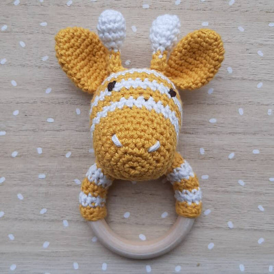 Muizenkindjes - Giraffebijtring geel