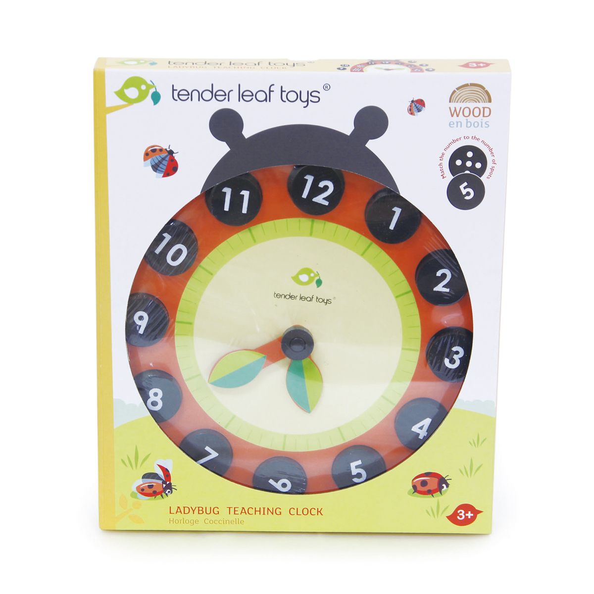 Tender Leaf Toys - Ladybug Teaching Clock