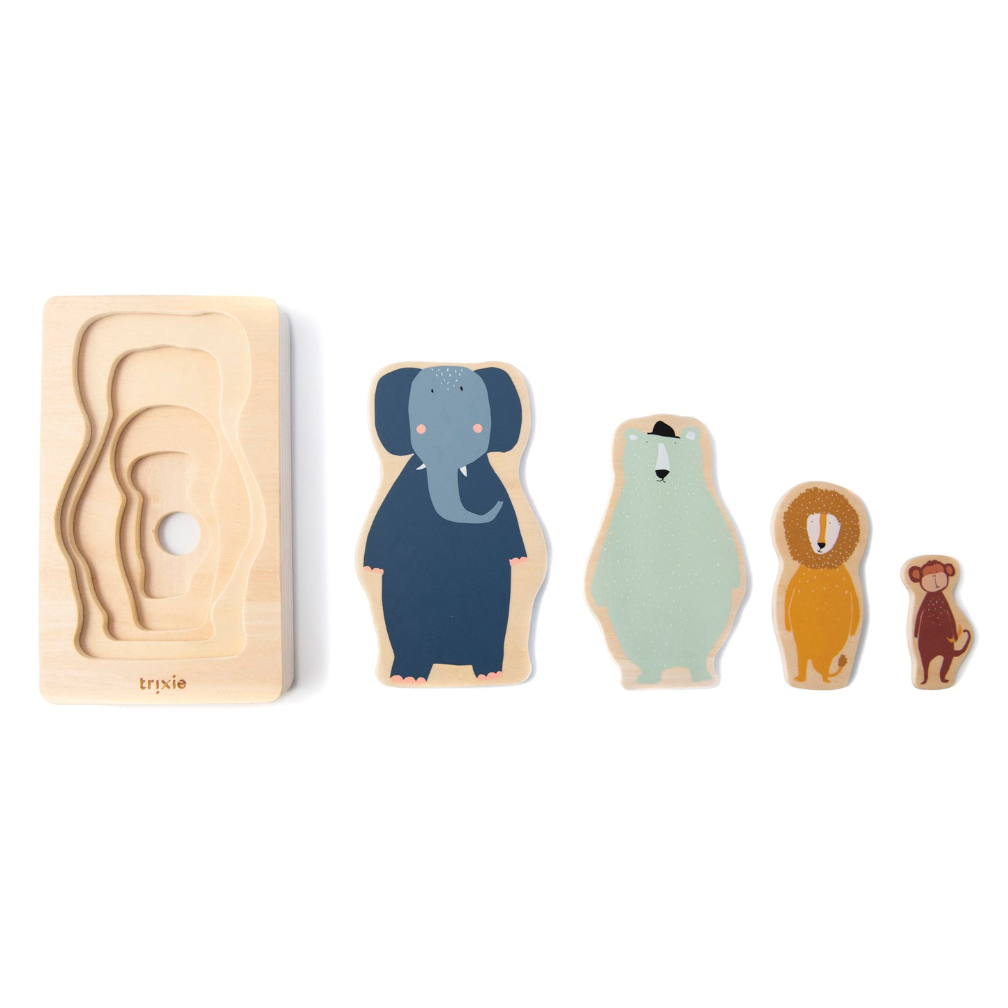 Trixie - Houten Puzzel vier lagen