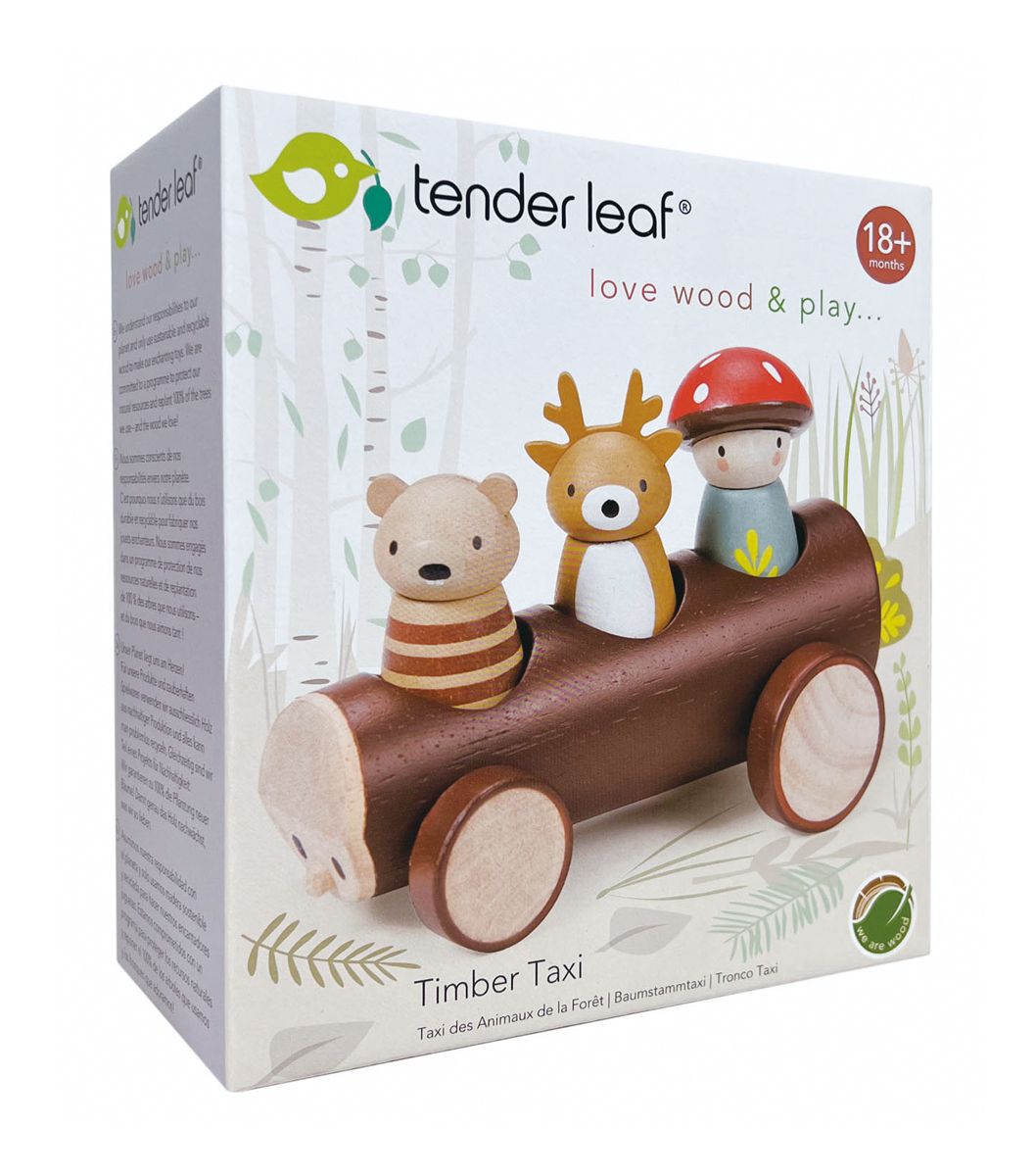 Tender Leaf Toys - Taxi bosdieren