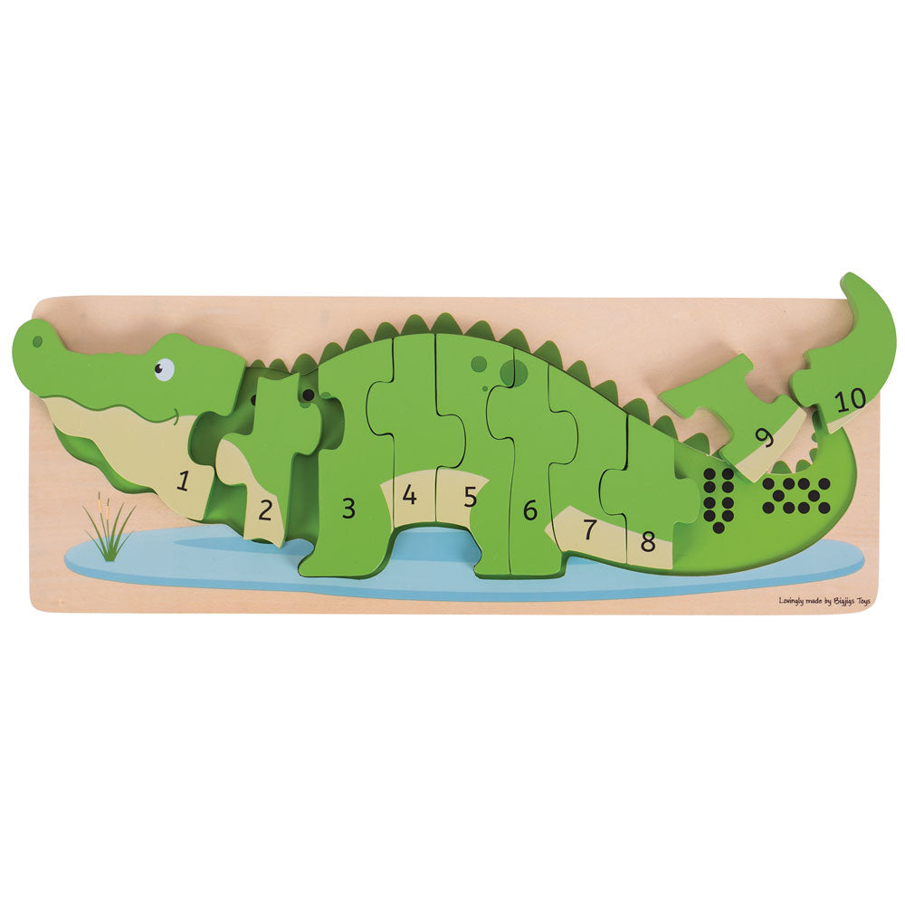 Bigjigs - Crocodile Number Puzzle