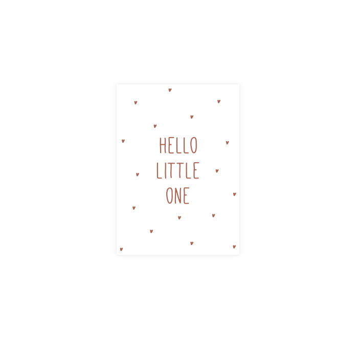 Fien & Feau - Wenskaart Hello Little One