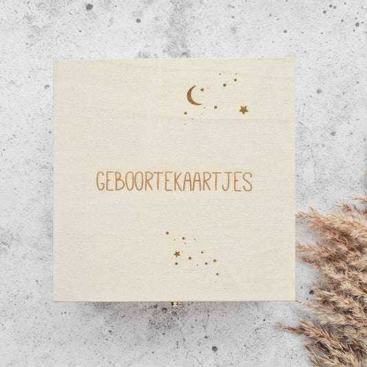 Fien & Feau - Geboortekaartjes - opbergkist
