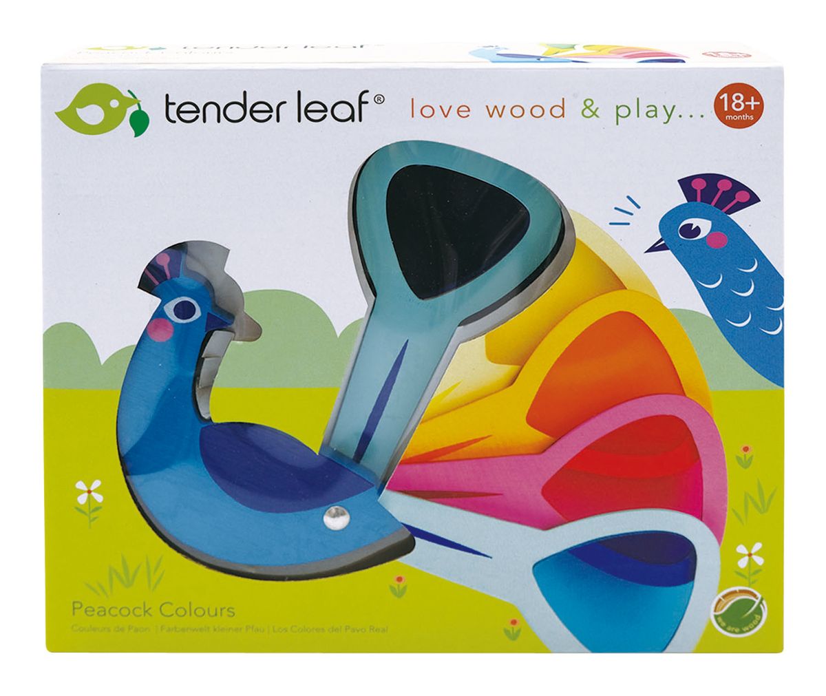 Tender Leaf Toys - Pauwen kleuren waaier