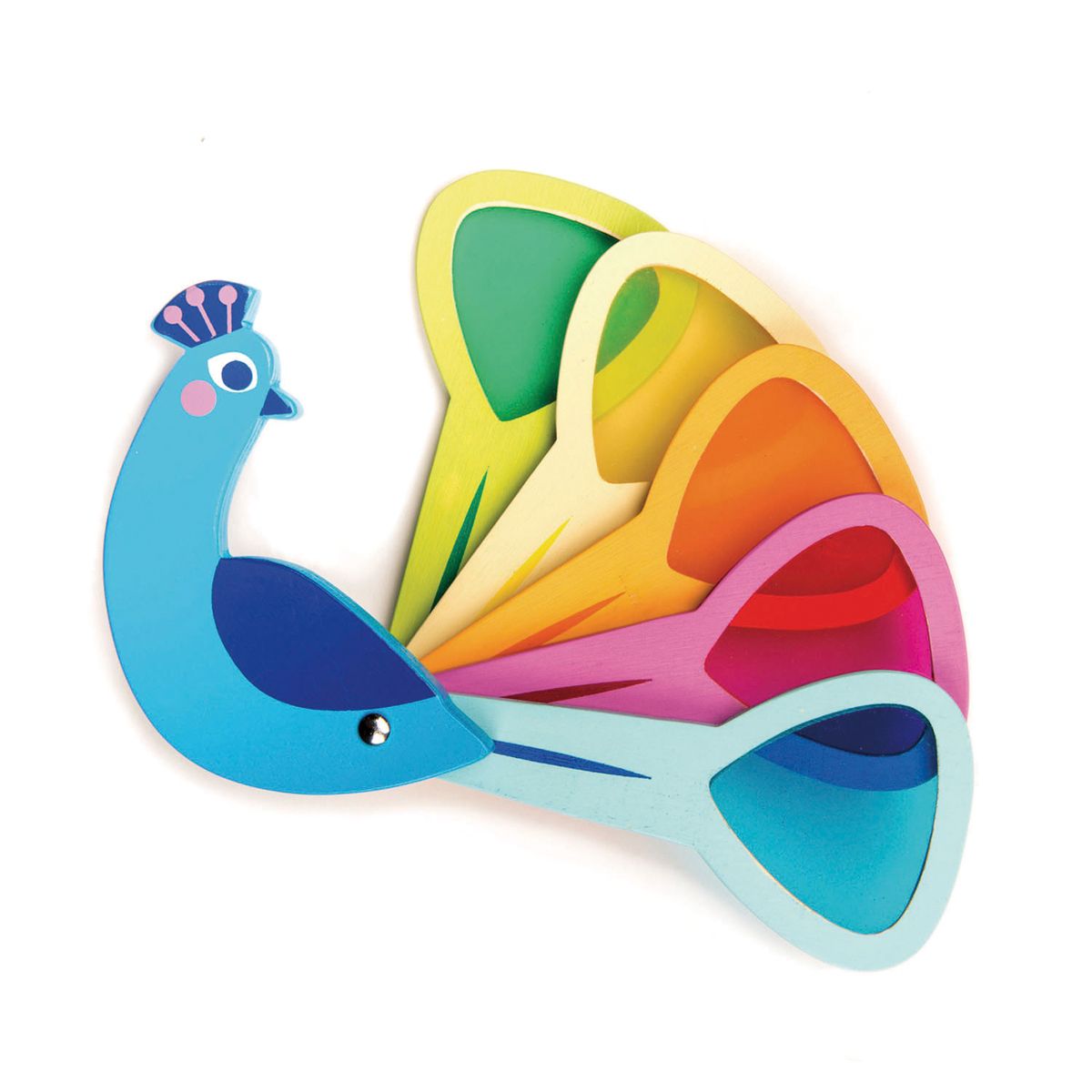 Tender Leaf Toys - Pauwen kleuren waaier