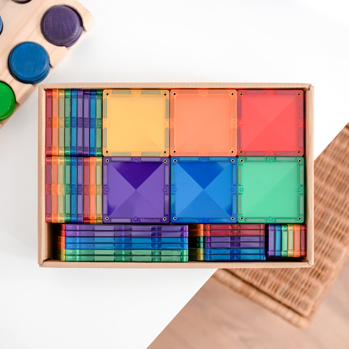 Connetix - Creative Pack Rainbow - 102 stuks