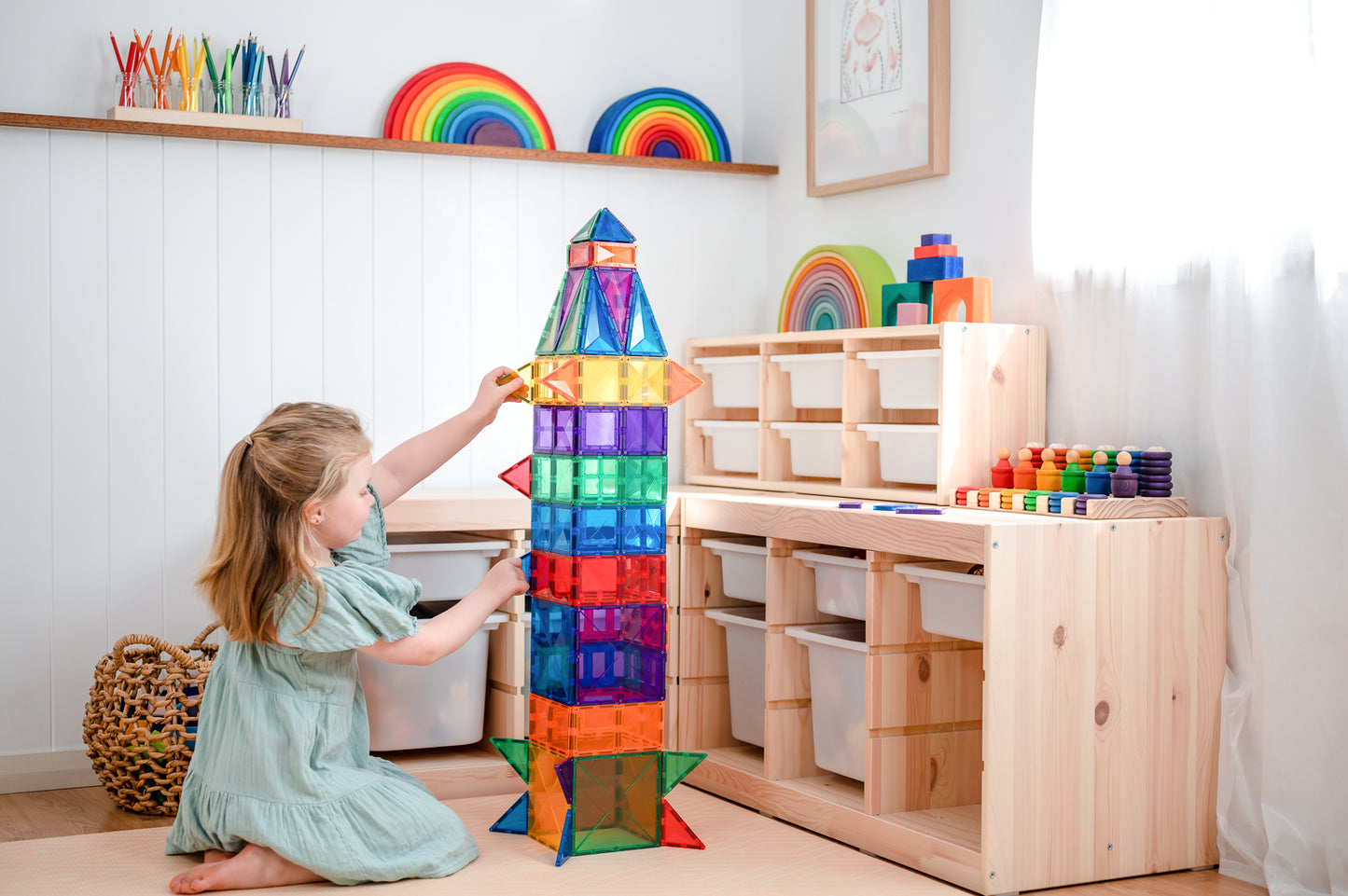 Connetix - Creative Pack Rainbow - 102 stuks