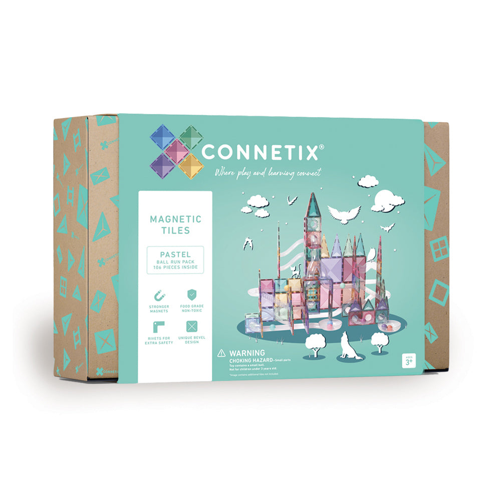 Connetix - Pastel Ball Run Pack 106 stuks PRE ORDER leverbaar 17 mei