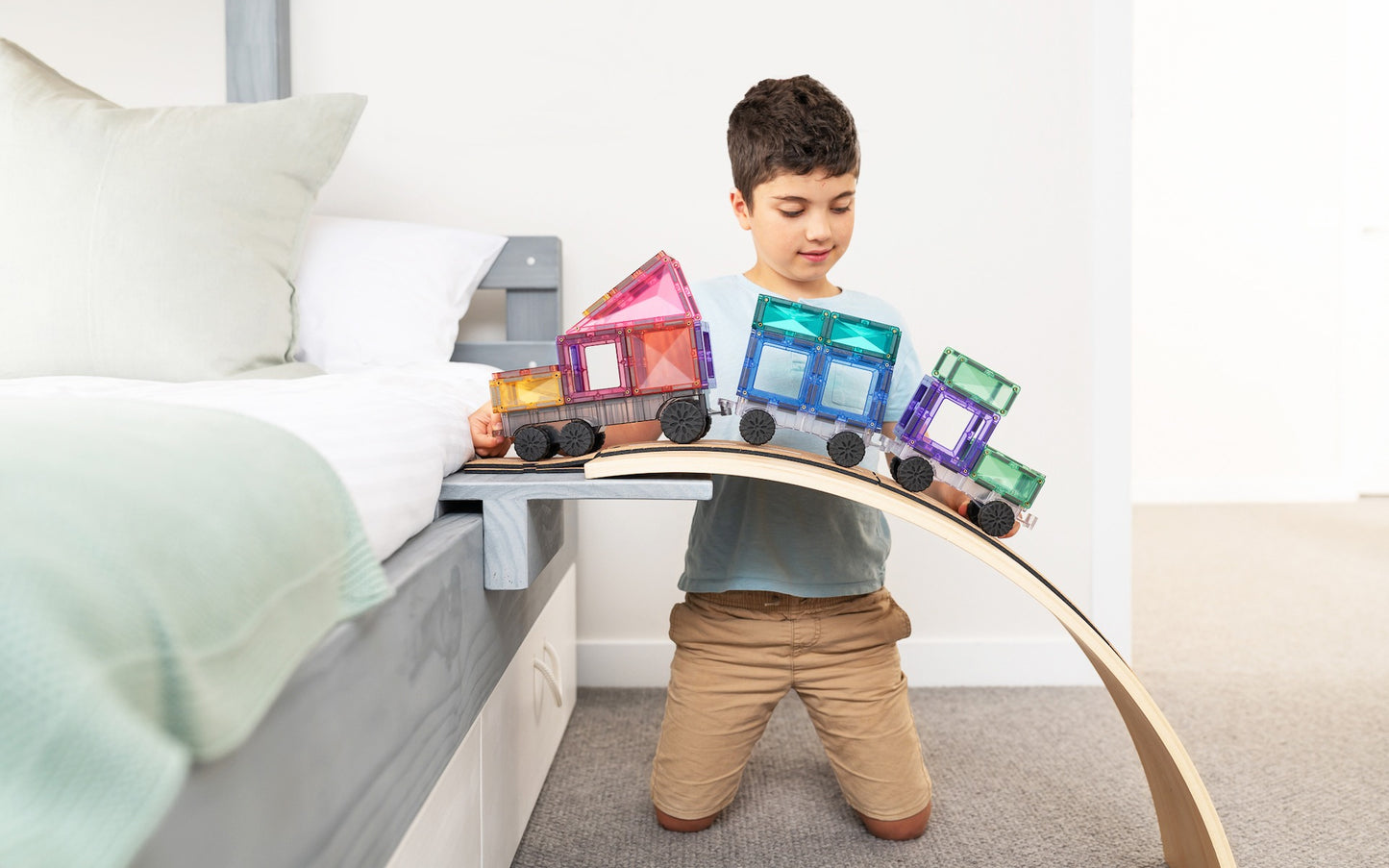 Connetix -  Pastel transport pack - 50 delig