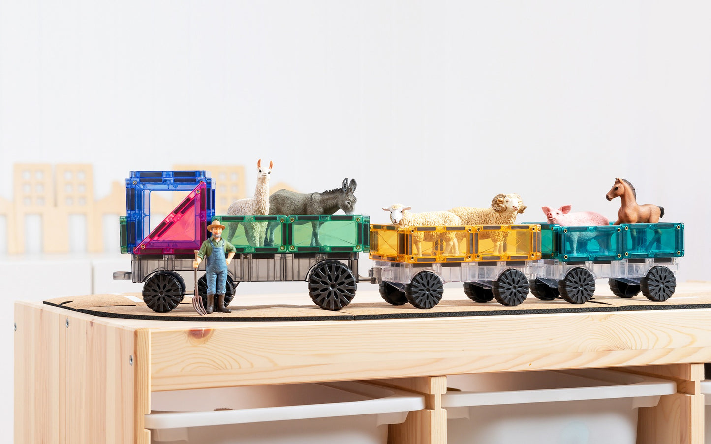 Connetix -  Pastel transport pack - 50 delig