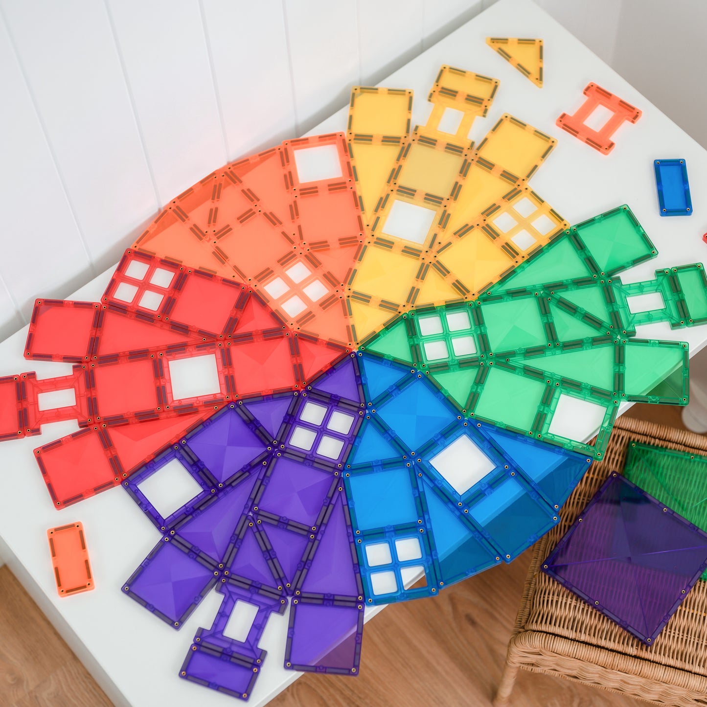 Connetix - Creative Pack Rainbow - 102 stuks