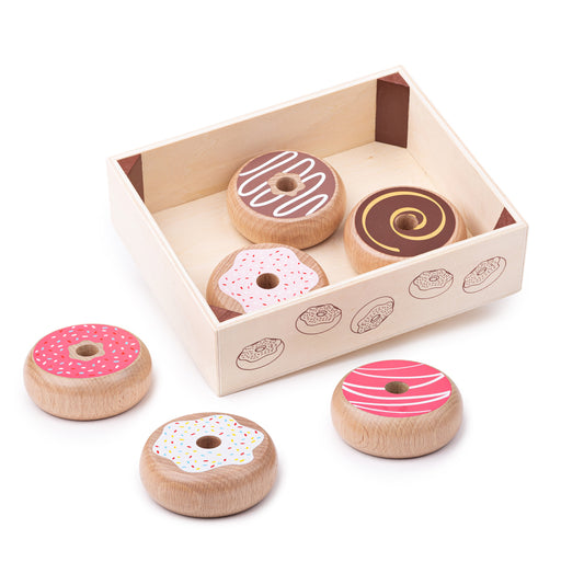 Bigjigs - Kratje met donuts