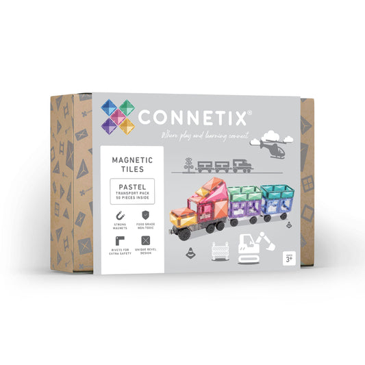 Connetix -  Pastel transport pack - 50 delig