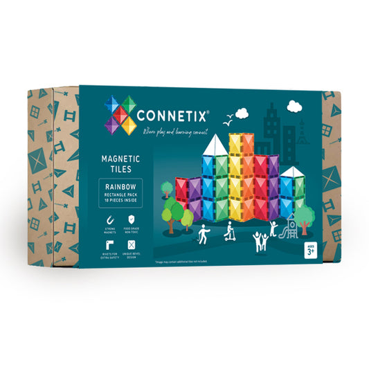 Connetix - Rainbow Rectangle Pack 18 delig