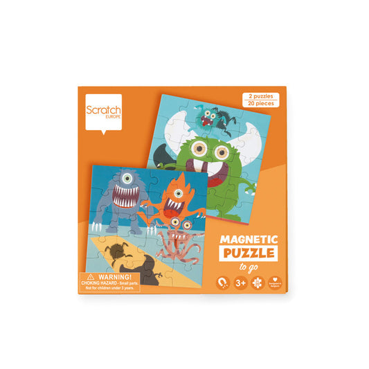 Scratch - Magnetisch Puzzelboek To Go - Monster