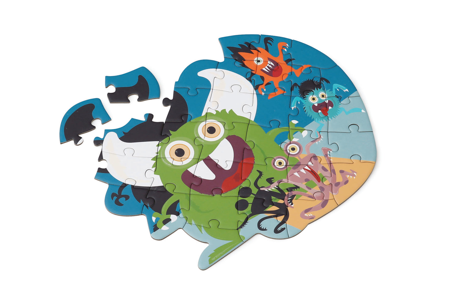 Scratch - Contour Puzzel - Monster 33 stukjes