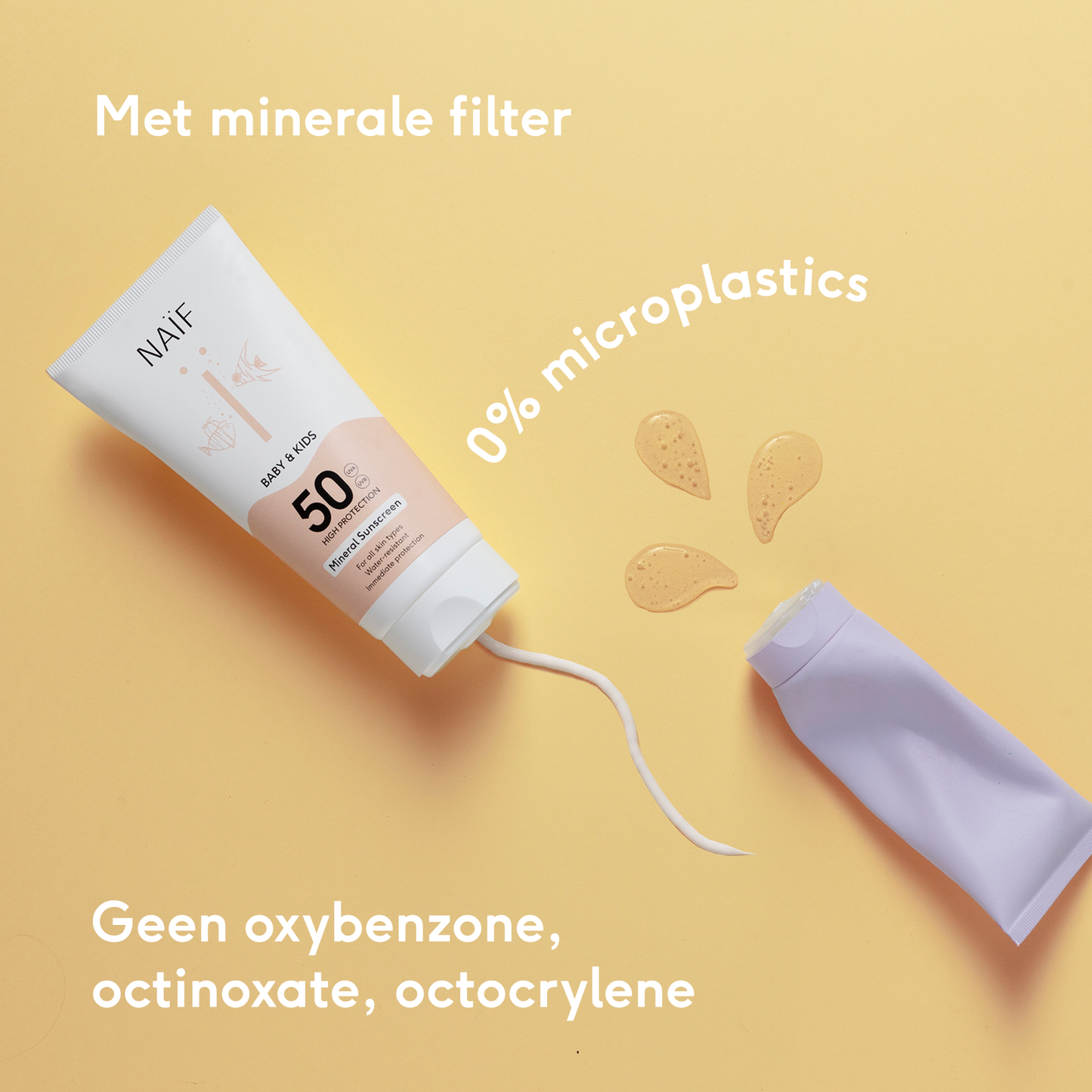 Naïf -  Minerale Zonnebrandspray 0% parfum voor Baby & Kids Factor 50 100ML