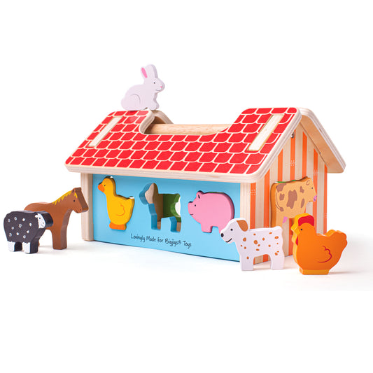 Bigjigs - Boerderij vormenstoof