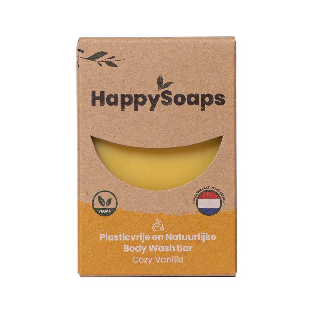 HappySoaps - Body wash bar - Cozy Vanilla