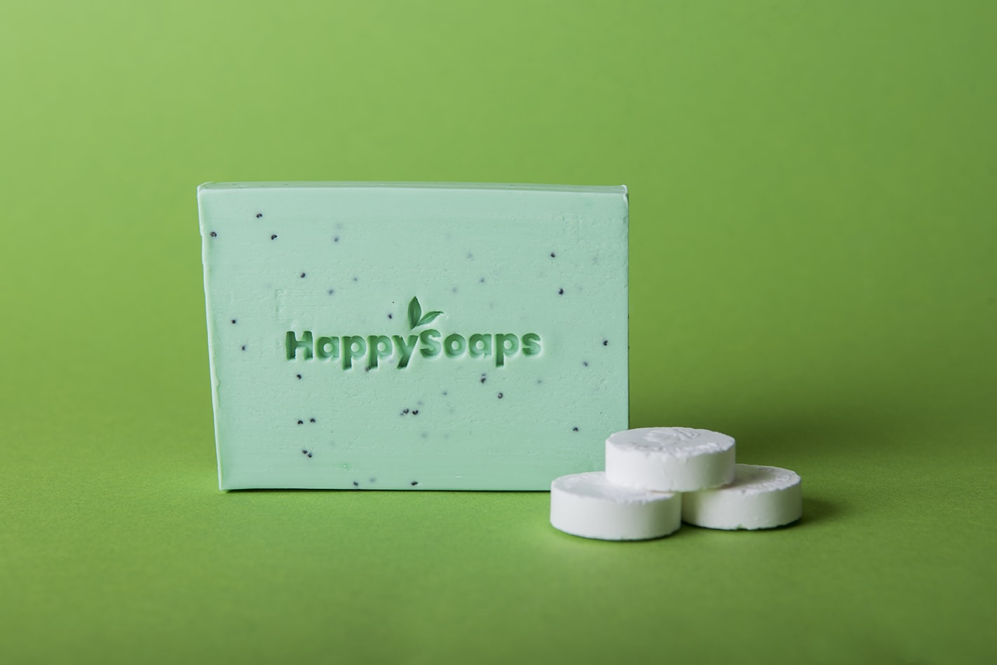 HappySoaps - Body wash bar - Tea Tree Peppermunt
