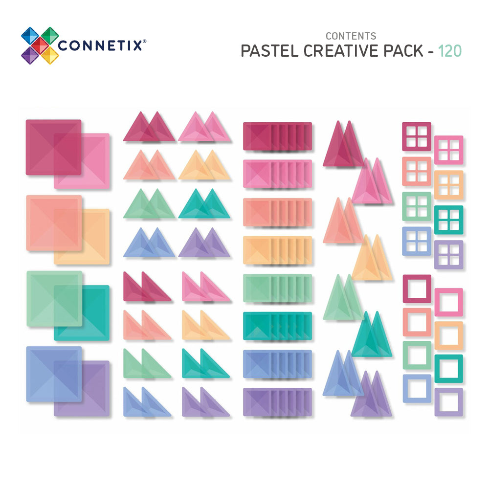 Connetix - Creative pack Pastel - 120 stukjes