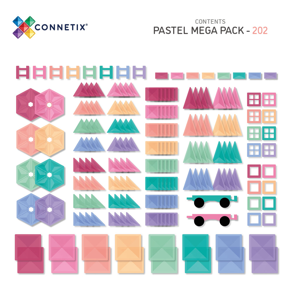 Connetix - Pastel Mega pack - 202 stuks