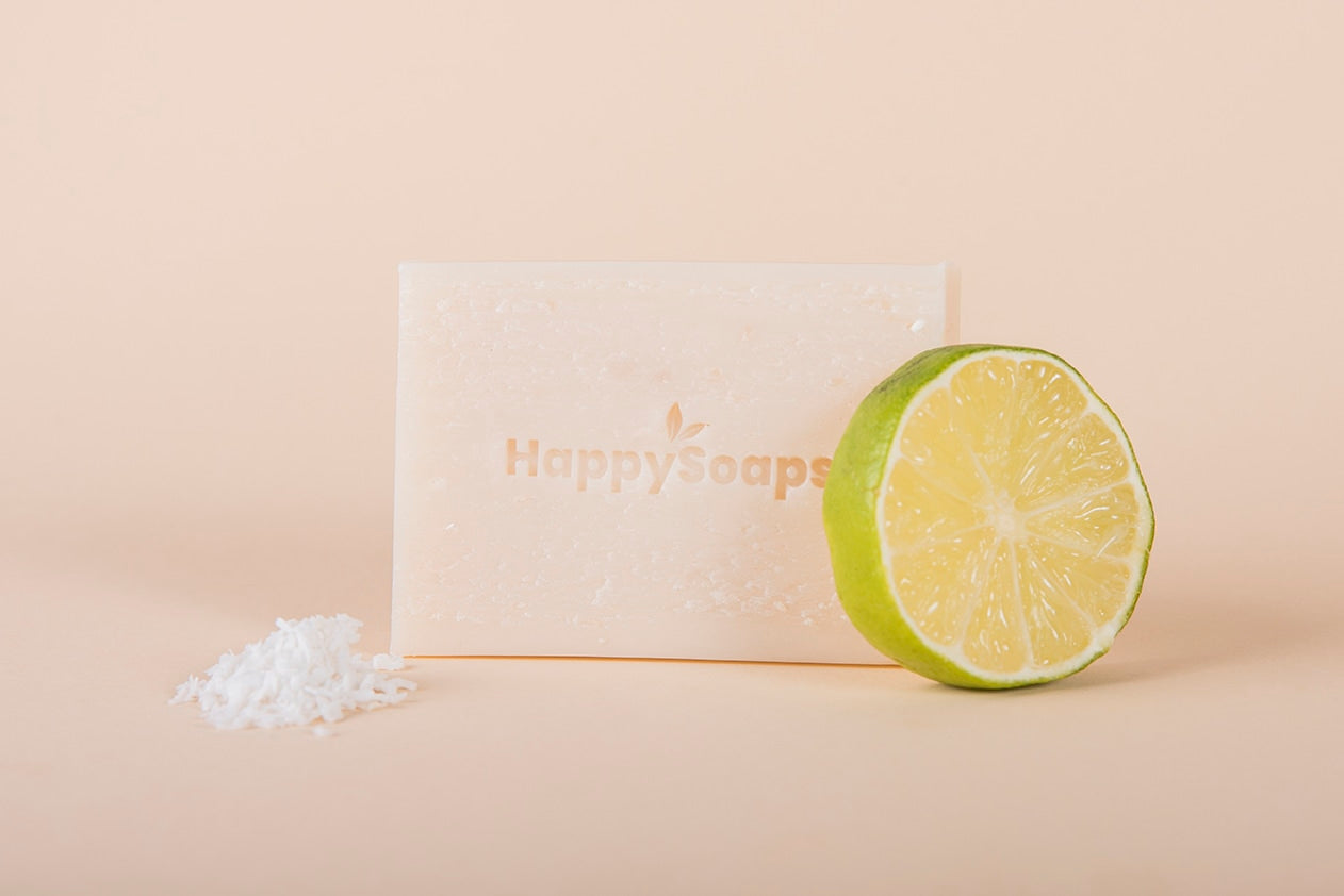 HappySoaps - Body wash bar - Kokosnoot en Limoen