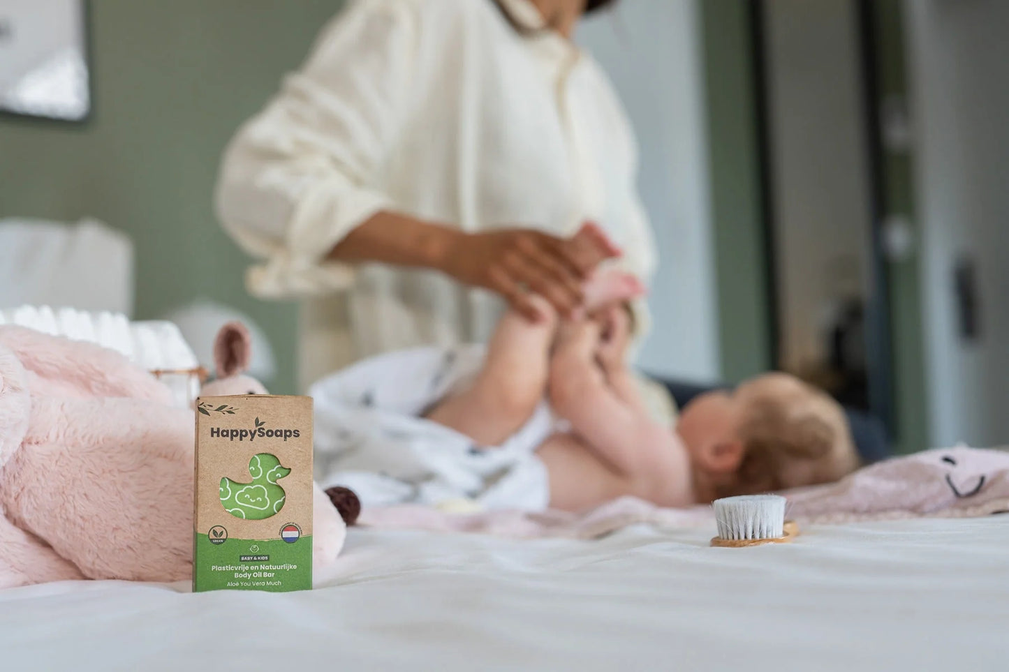 HappySoaps - Baby & Kids Body Oil Bar - Aloë You Vera Much