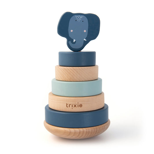 Trixie - Houten stapeltoren  - Mrs. Elephant