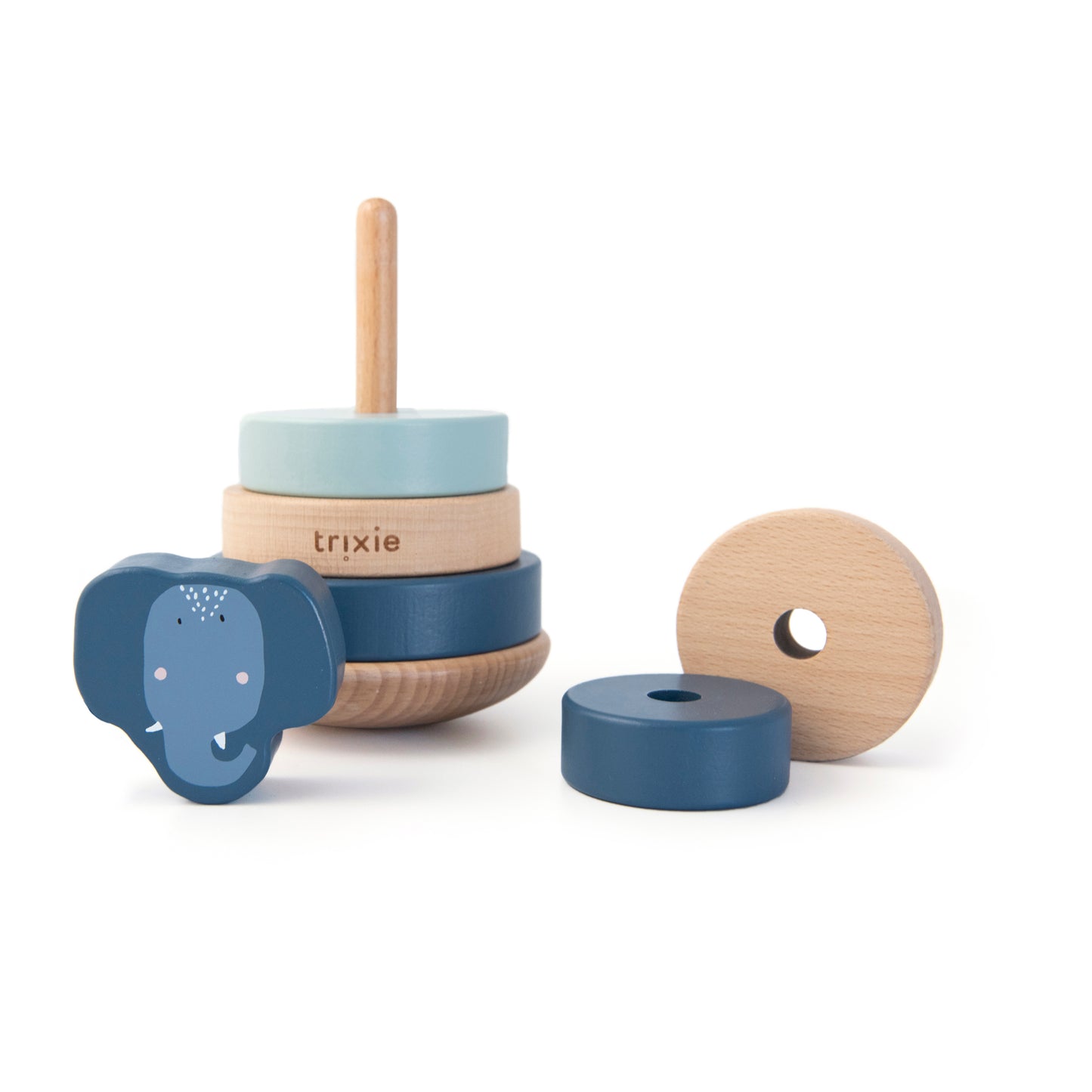 Trixie - Houten stapeltoren  - Mrs. Elephant