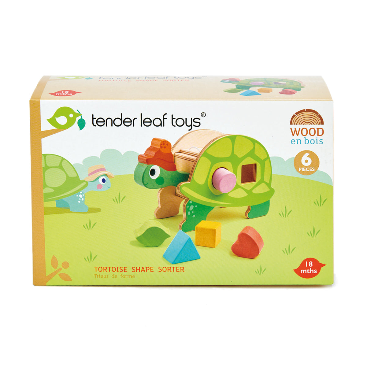 Tender Leaf Toys - Tortoise Shape Sorter