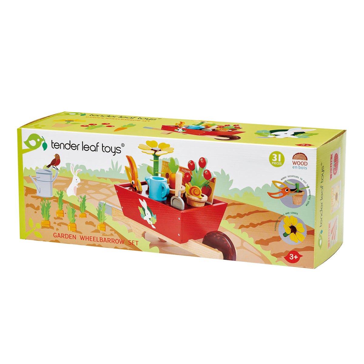 Tender Leaf Toys - Garden wheel barrow set