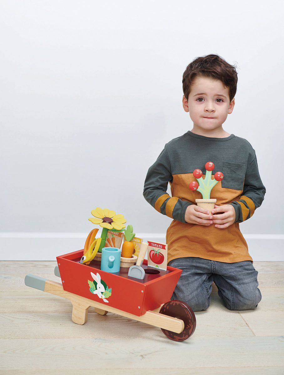 Tender Leaf Toys - Garden wheel barrow set