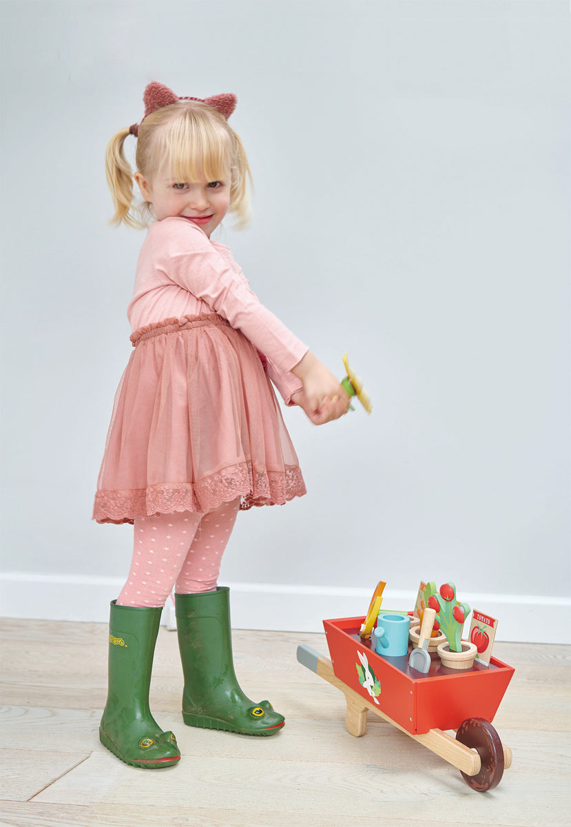 Tender Leaf Toys - Garden wheel barrow set
