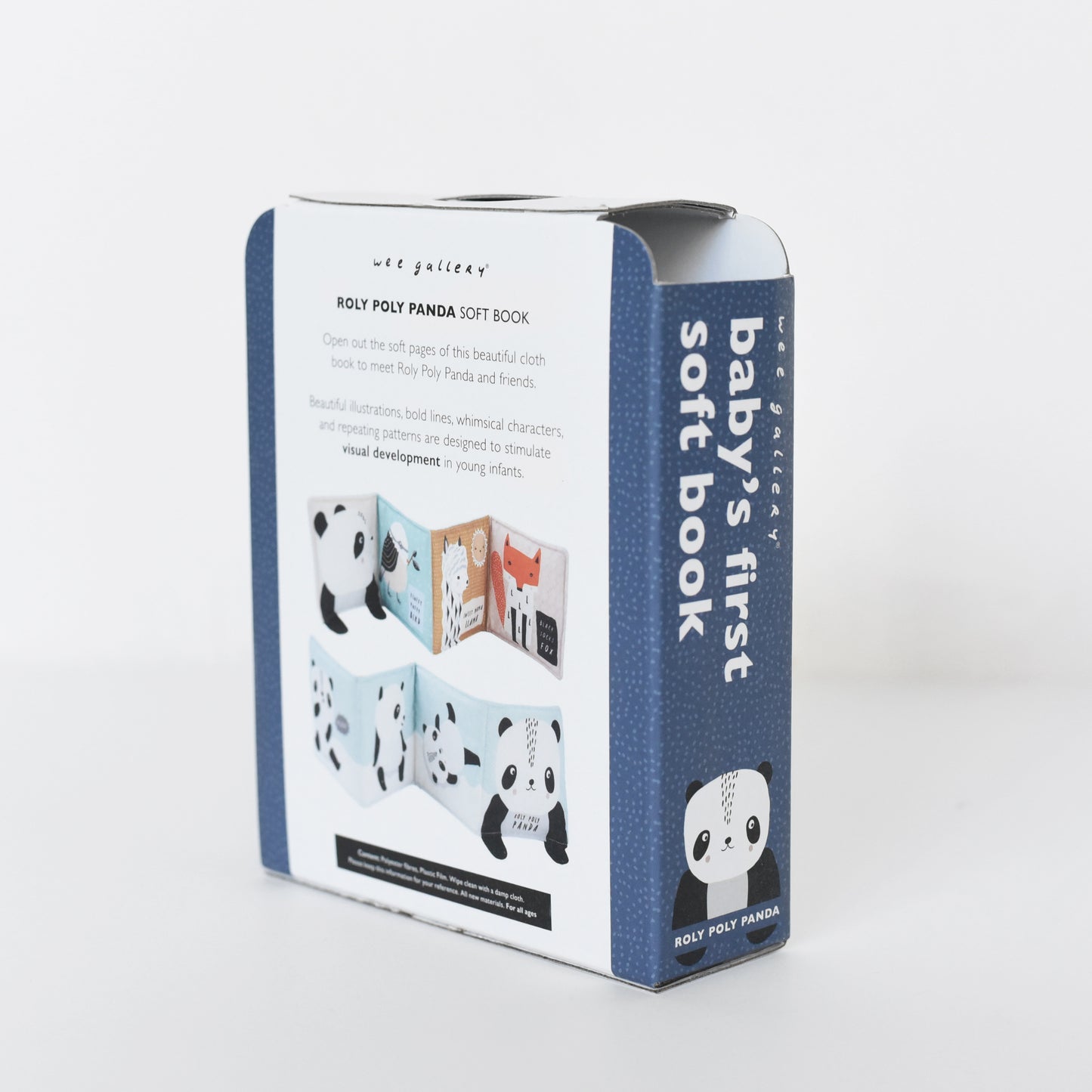 Wee Gallery -  Soft Book - Roly Poly Panda