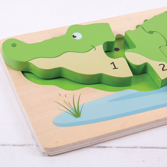 Bigjigs - Crocodile Number Puzzle