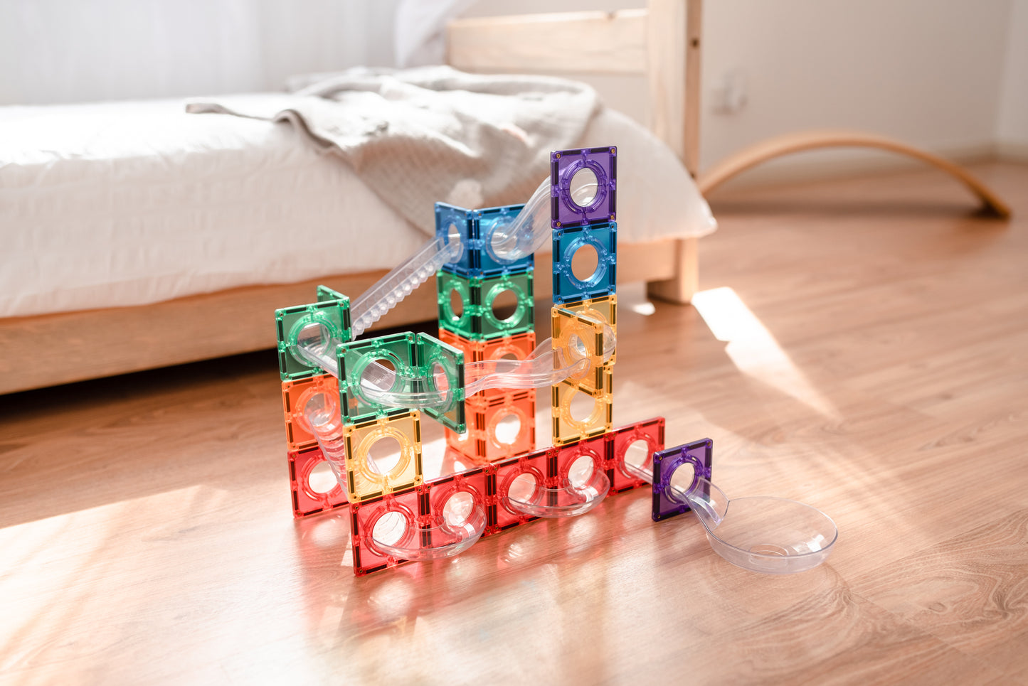 Connetix - Ball Run Rainbow - 92 stuks