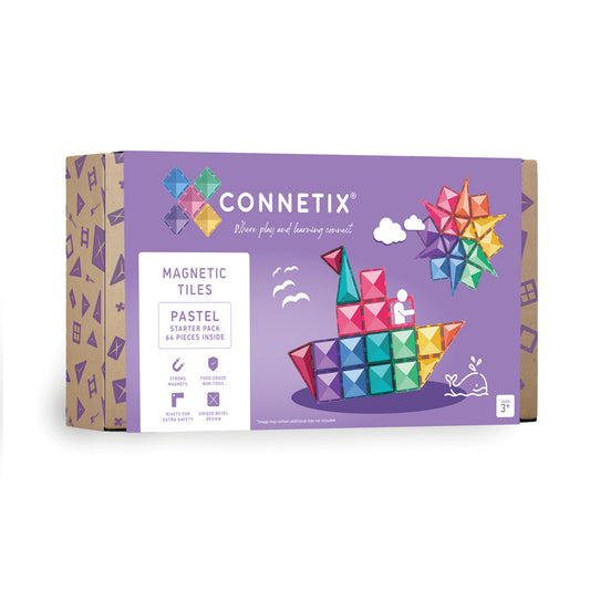 Connetix - Pastel Starter Pack 64 delig