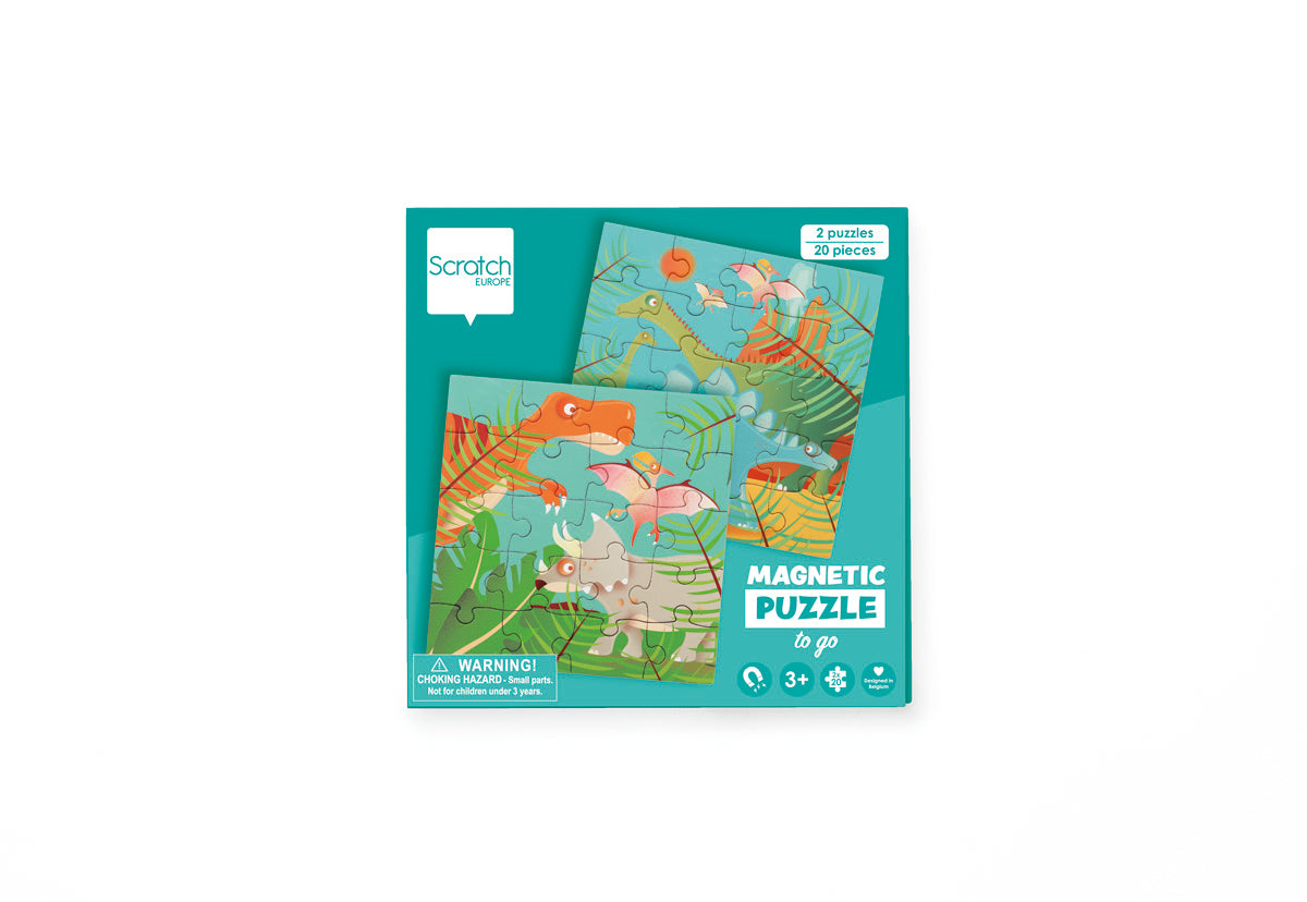 Scratch - Magnetisch Puzzelboek To Go - Dinosaurus