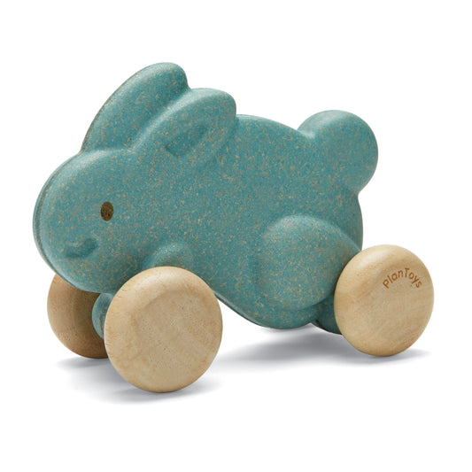 PlanToys - Push Along Bunny - Blue