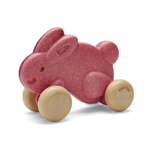 PlanToys - Push Along Bunny - Pink