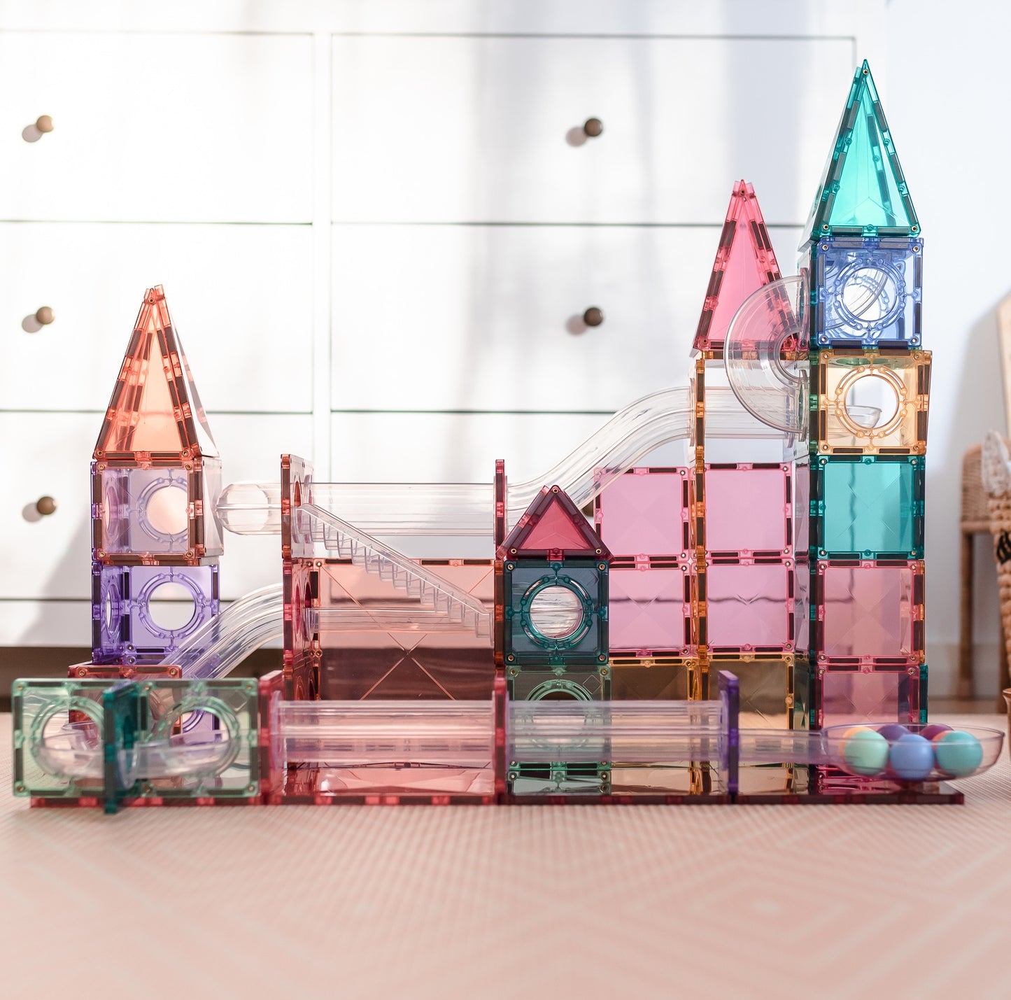 Connetix - Pastel Ball Run Pack 106 stuks