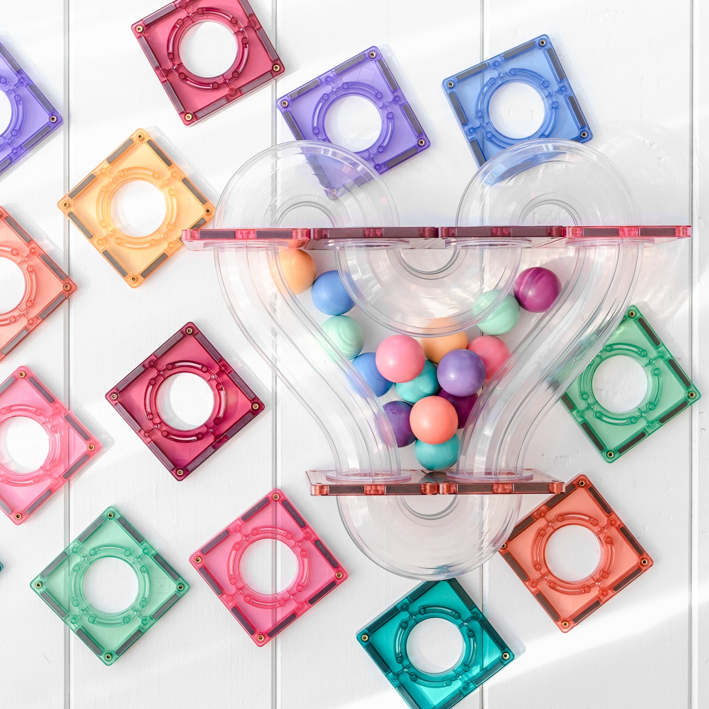 Connetix - Pastel Ball Run Pack 106 stuks